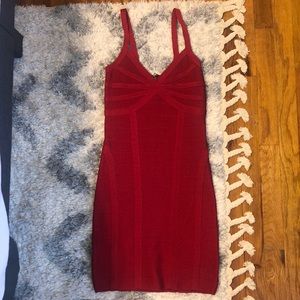 Bebe Red Bandage Dress